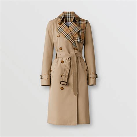 burberry vintage check wool trench coat|burberry women's trench coat.